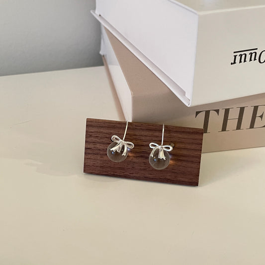 Champagne cherry earrings