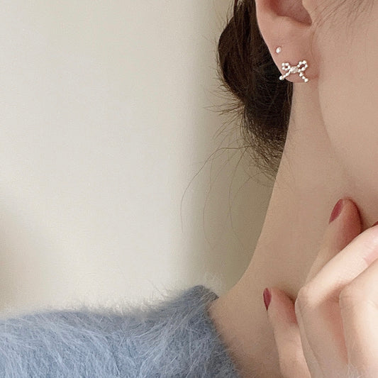 Bubble ribbon earrings