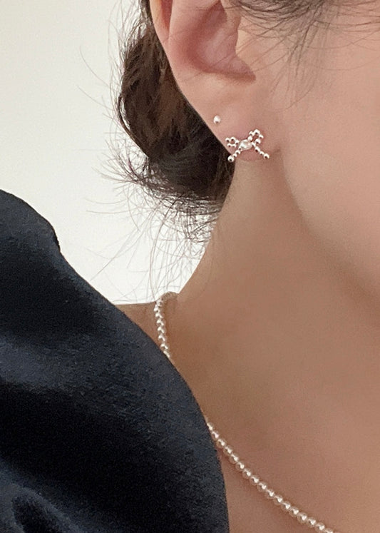 Bubble ribbon earrings