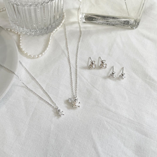 Teddy cubic necklace