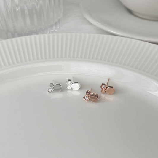Honeycomb earrings