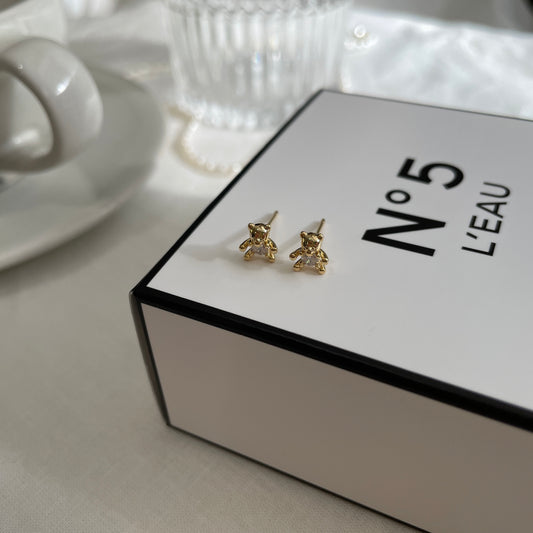 Teddy cubic earrings