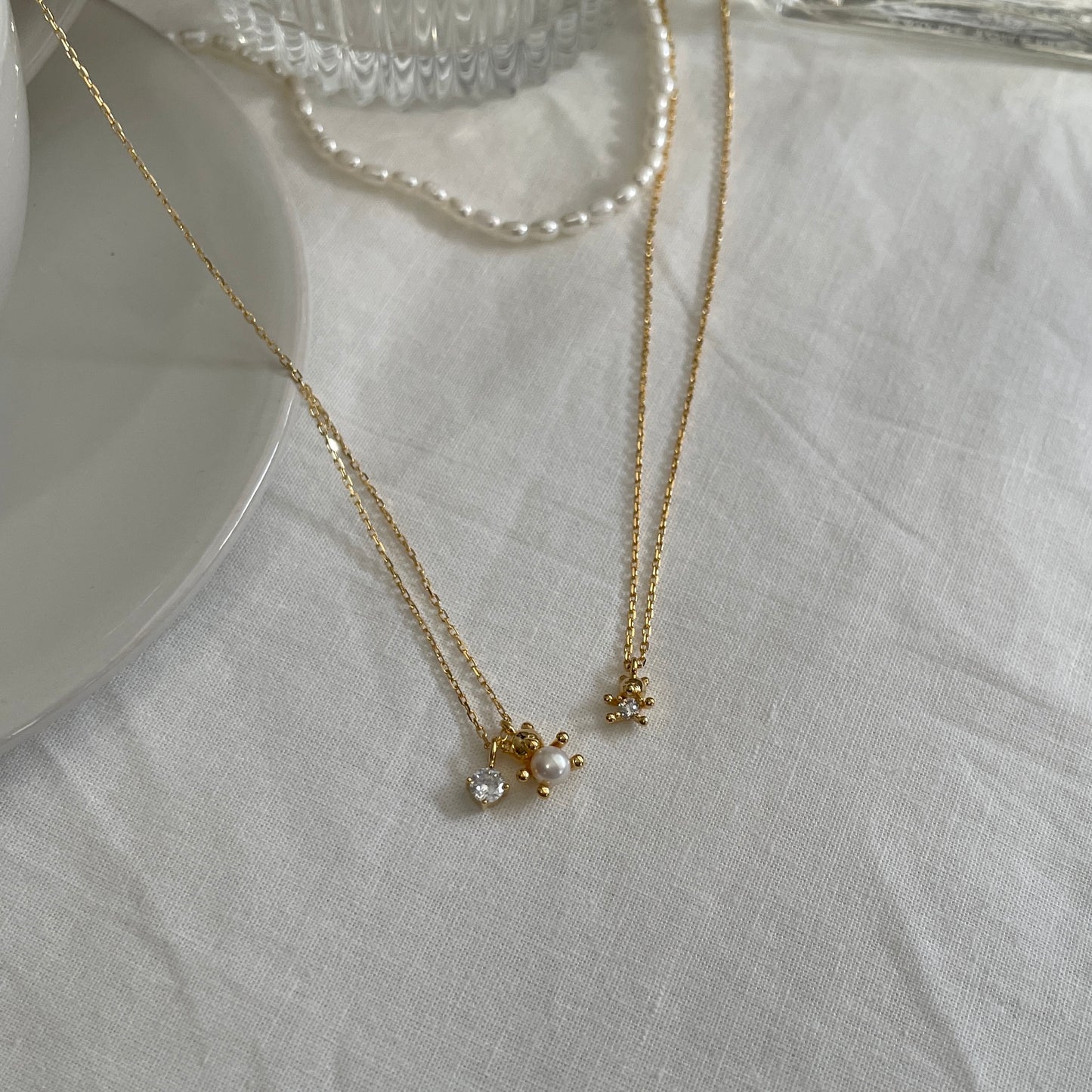 Teddy cubic necklace
