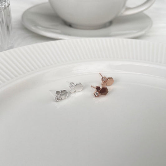 Honeycomb earrings
