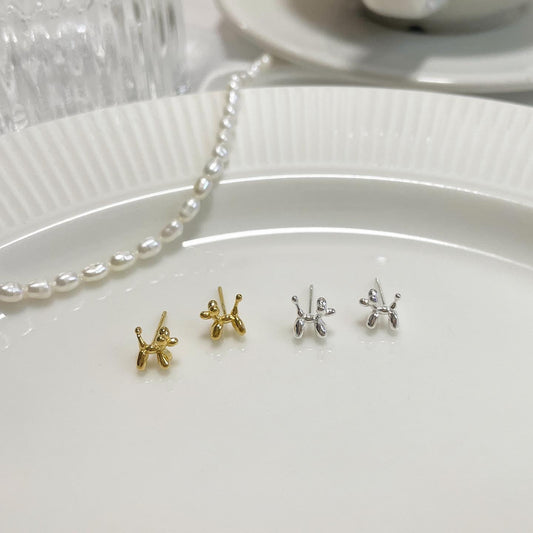 Balloon puppy earrings