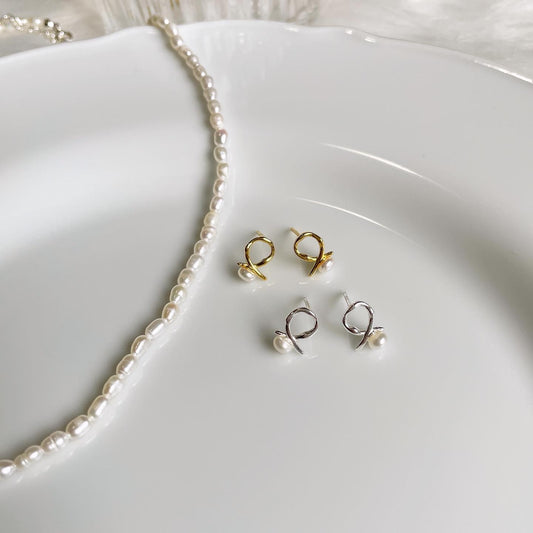 Twist Ribbon earrings