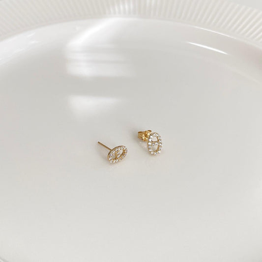 Chandal stud earrings
