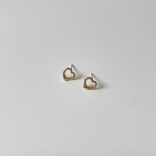 Heart candy stud earrings