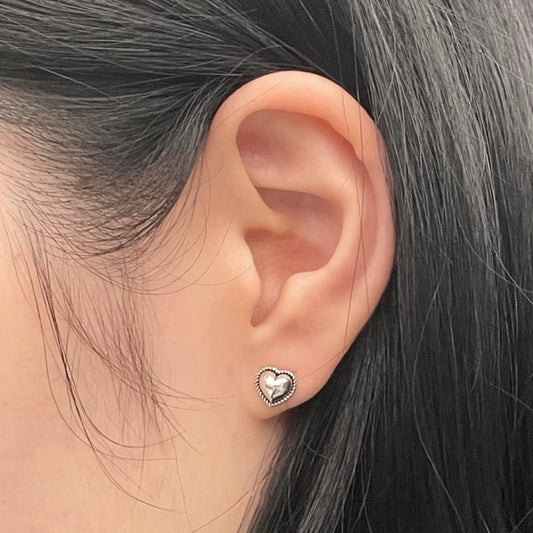 Vintage heart earrings