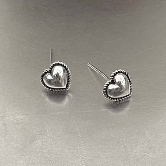 Vintage heart earrings