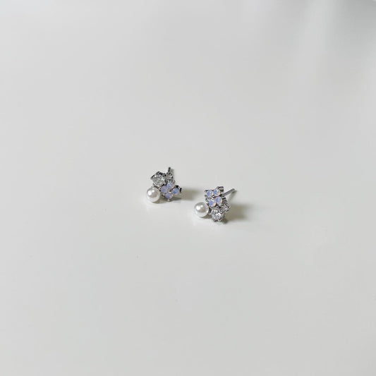 Poem stud earrings