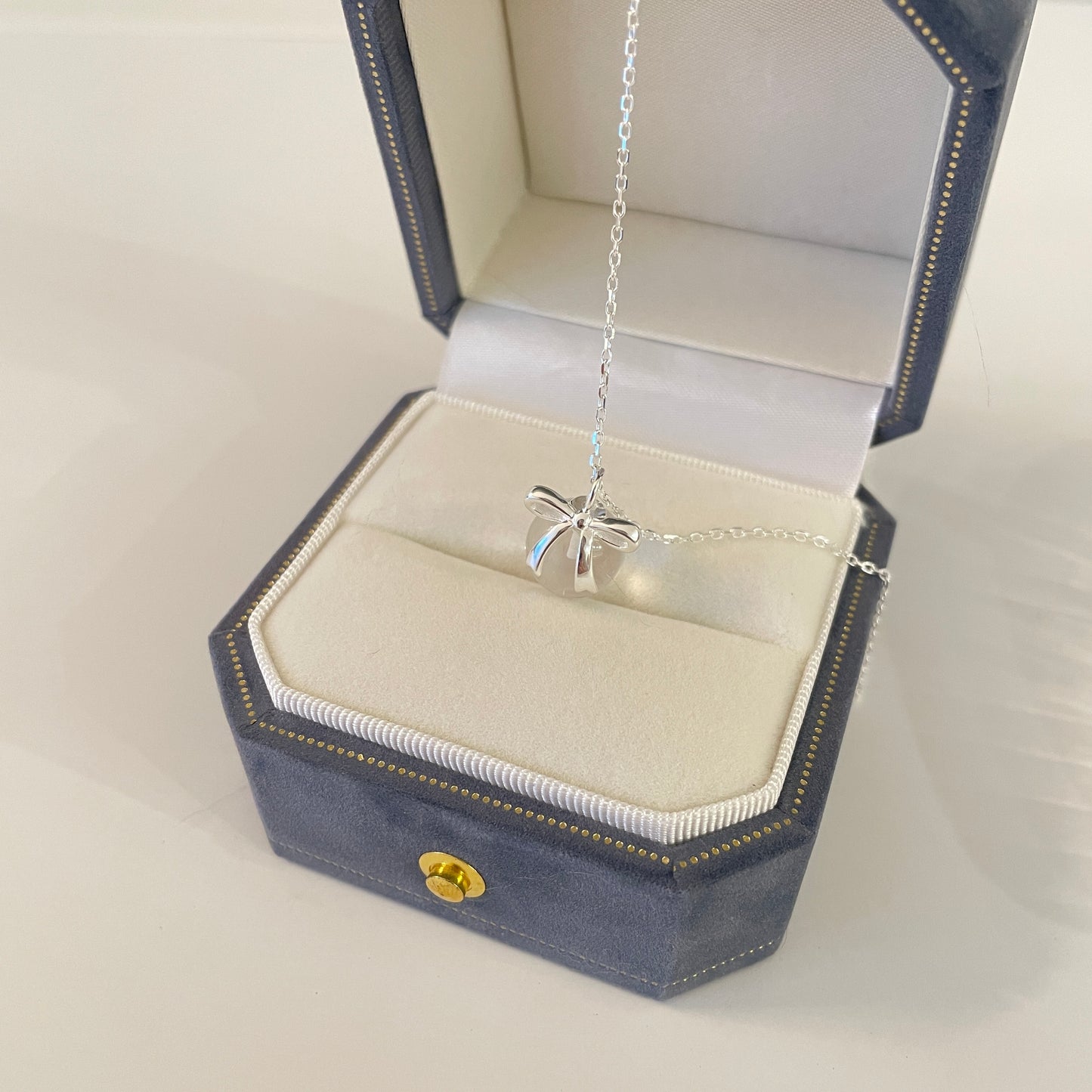 Champagne cherry necklace