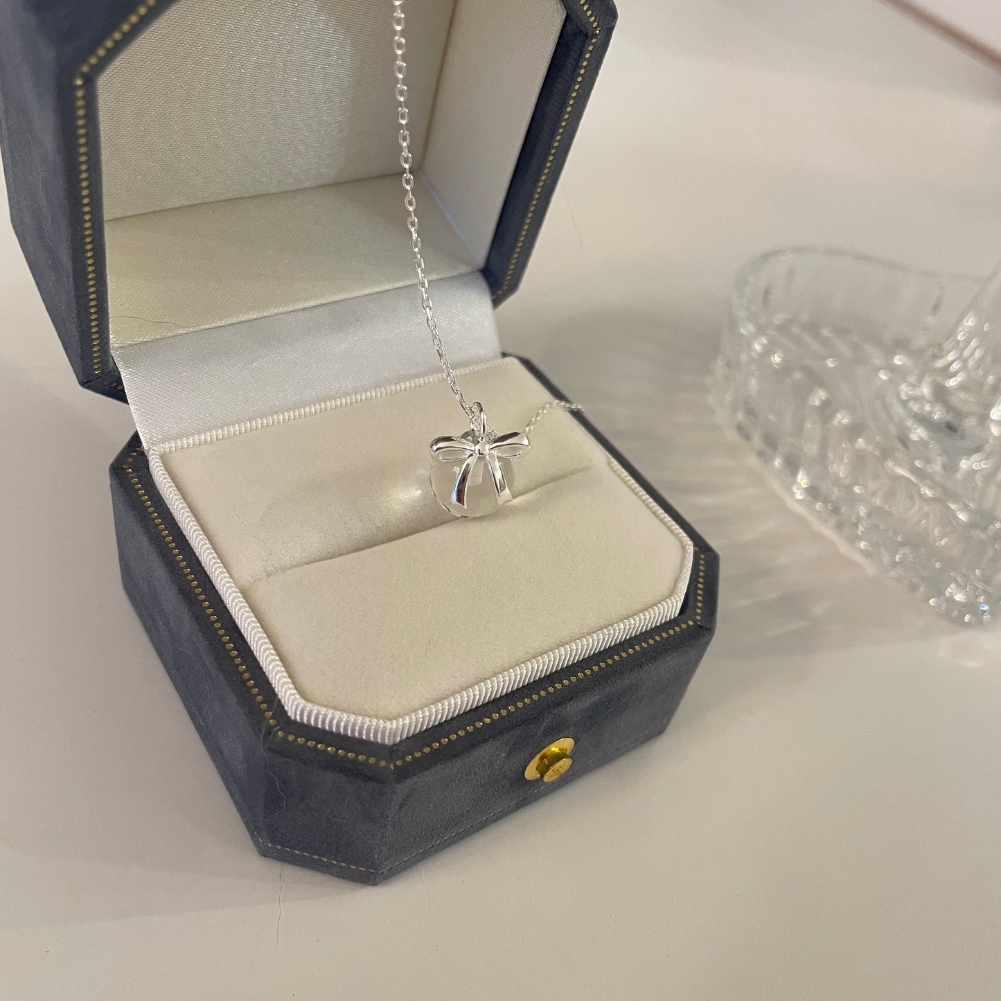 Champagne cherry necklace