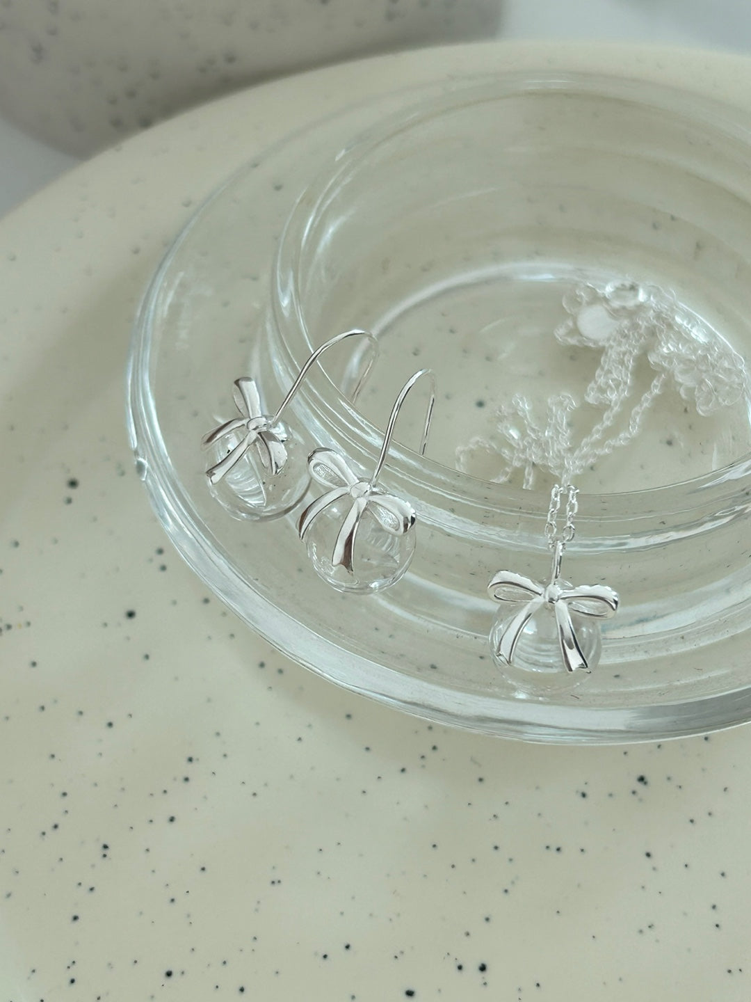 Champagne cherry necklace