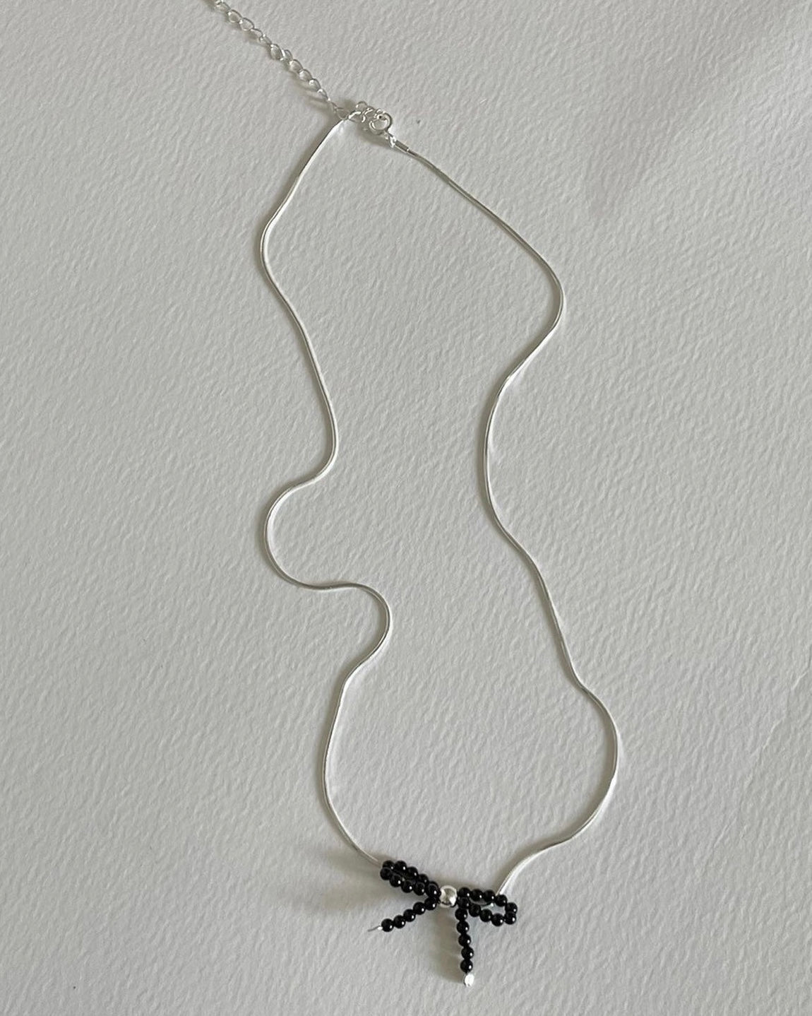 Silky ribbon beads Necklace