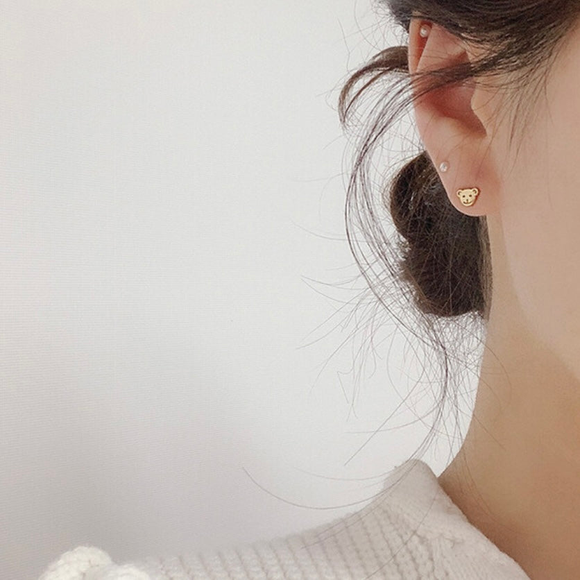 Teddy bear earrings