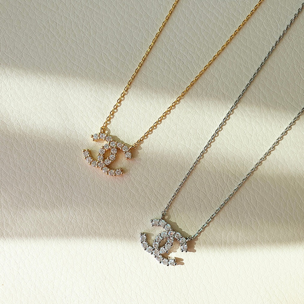 Cubic CC earrings