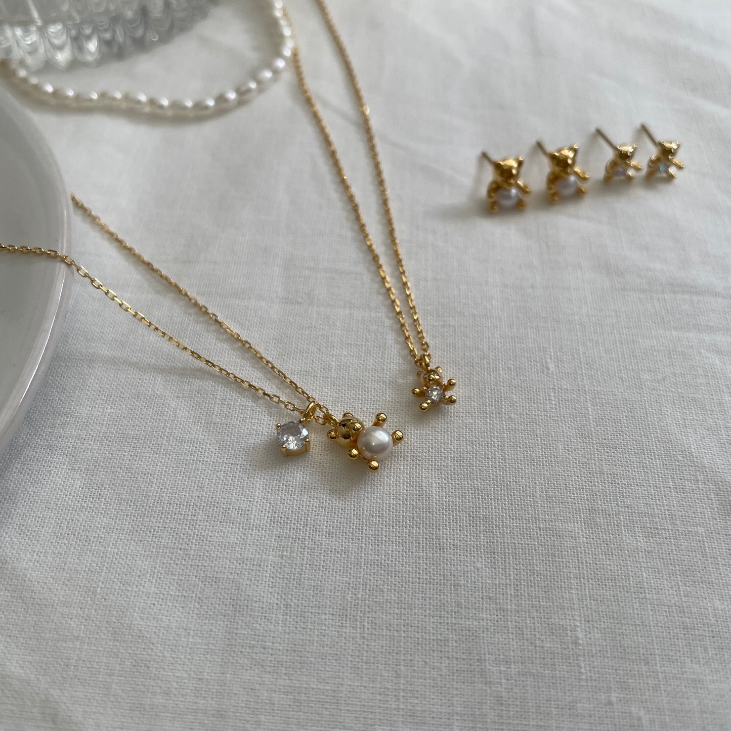 Teddy cubic earrings