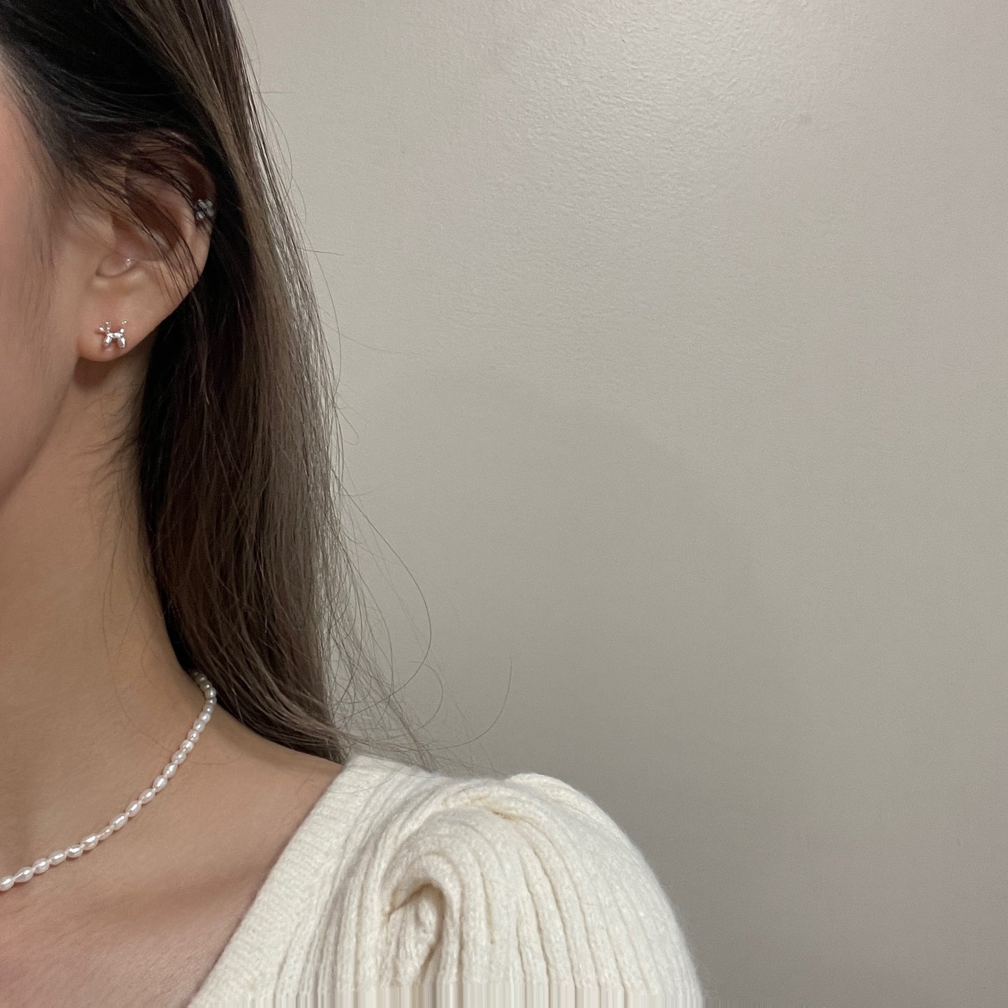 Balloon puppy earrings