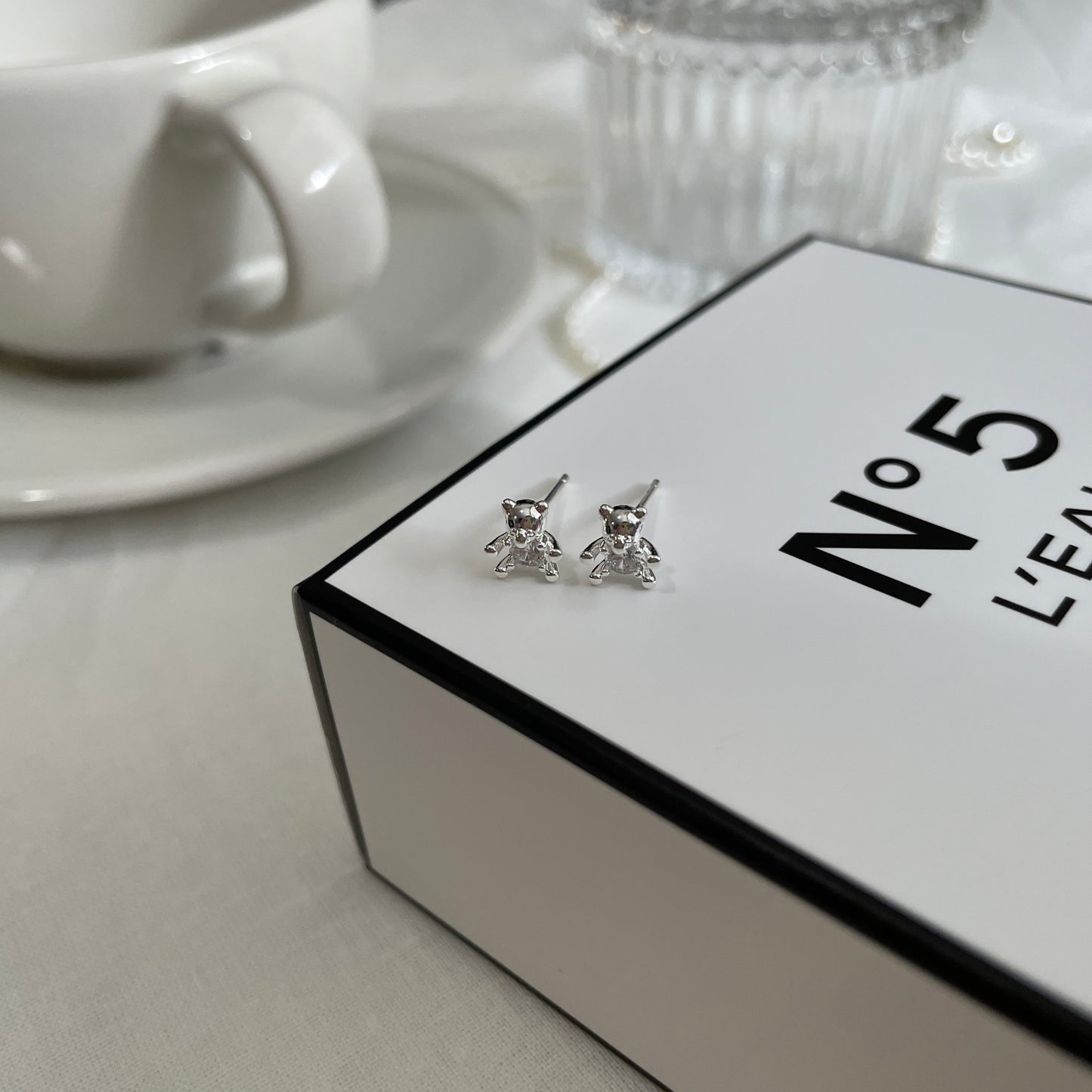 Teddy cubic earrings