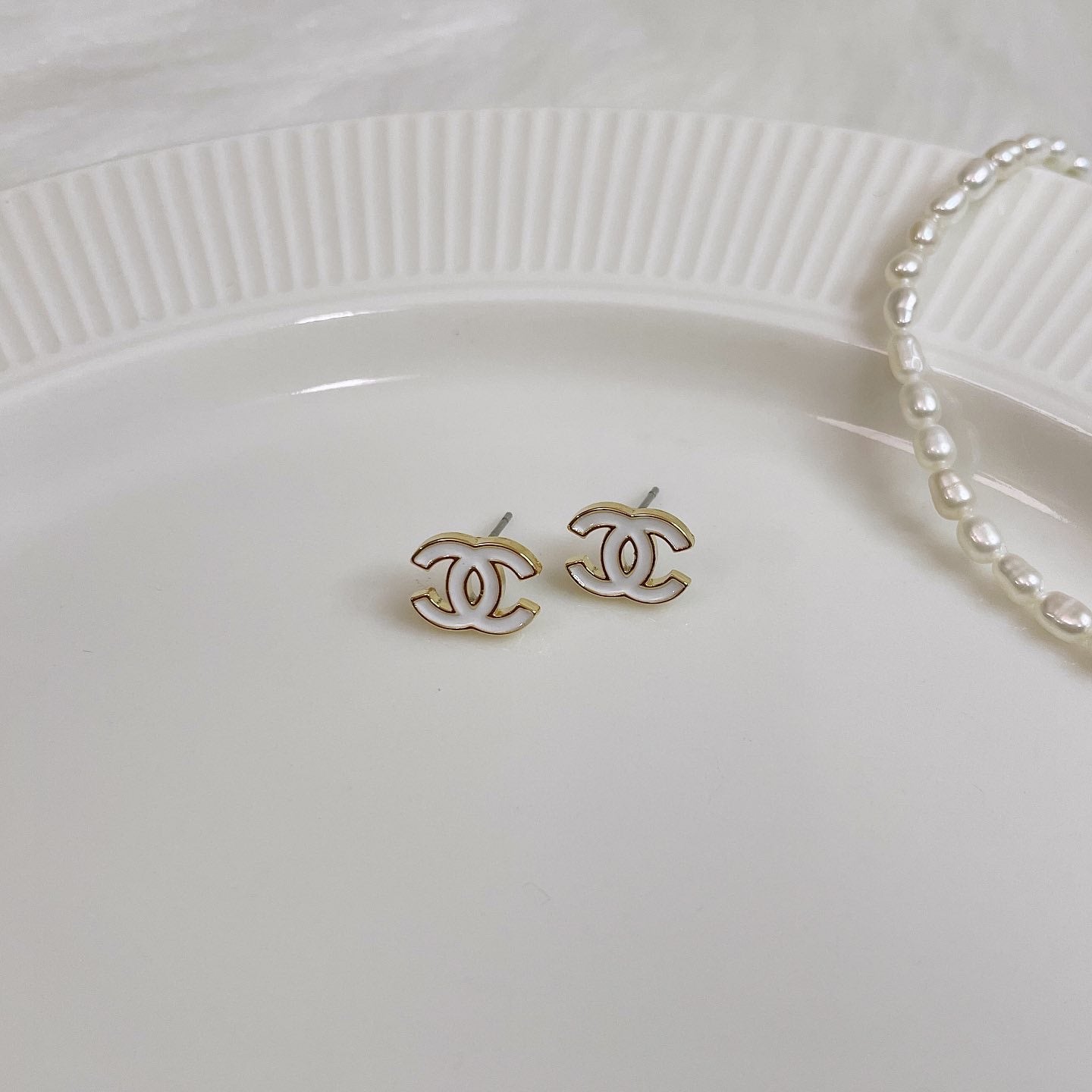 Epoxy cc stud earrings