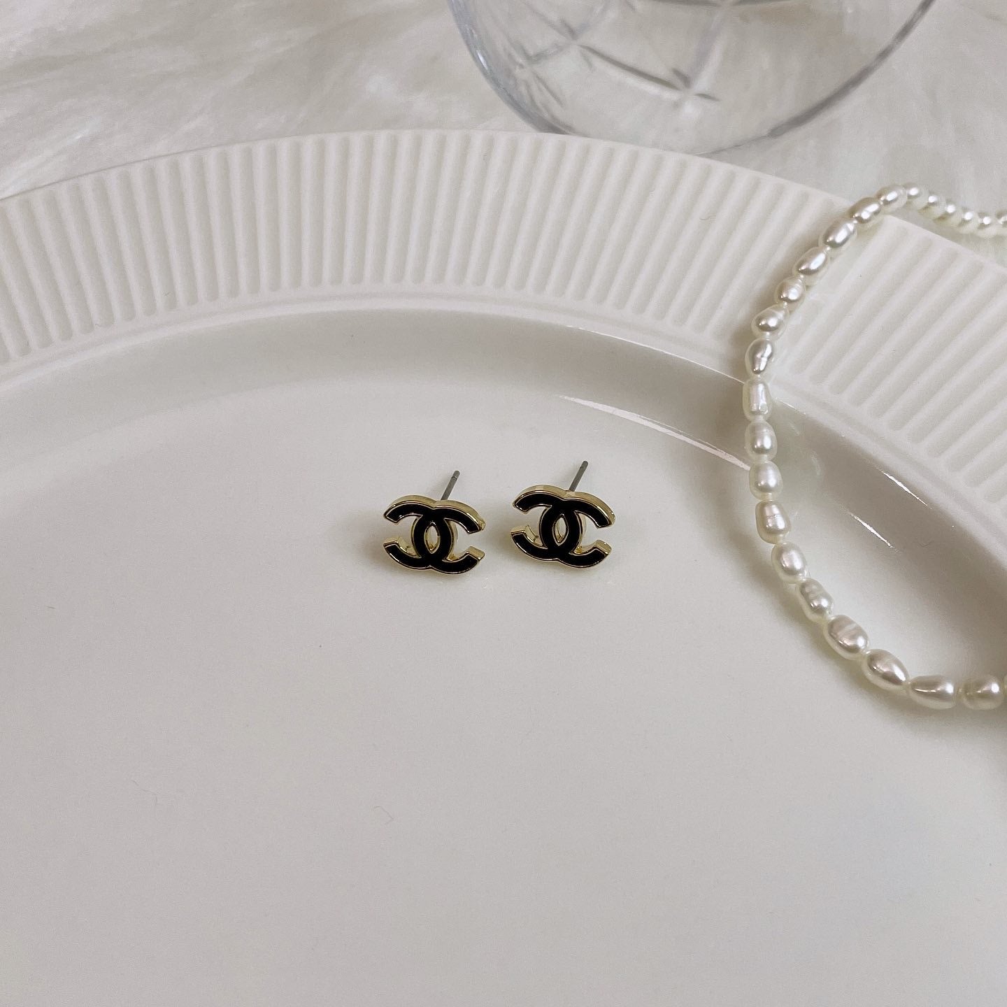 Epoxy cc stud earrings