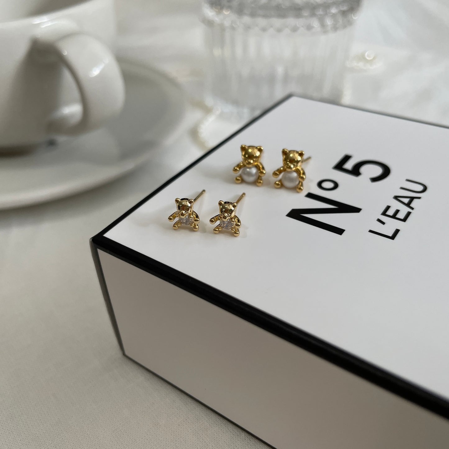 Teddy cubic earrings