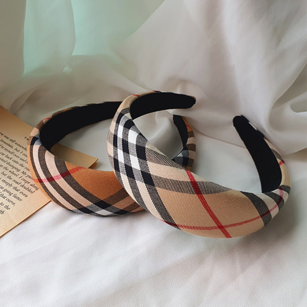 Modern check headband