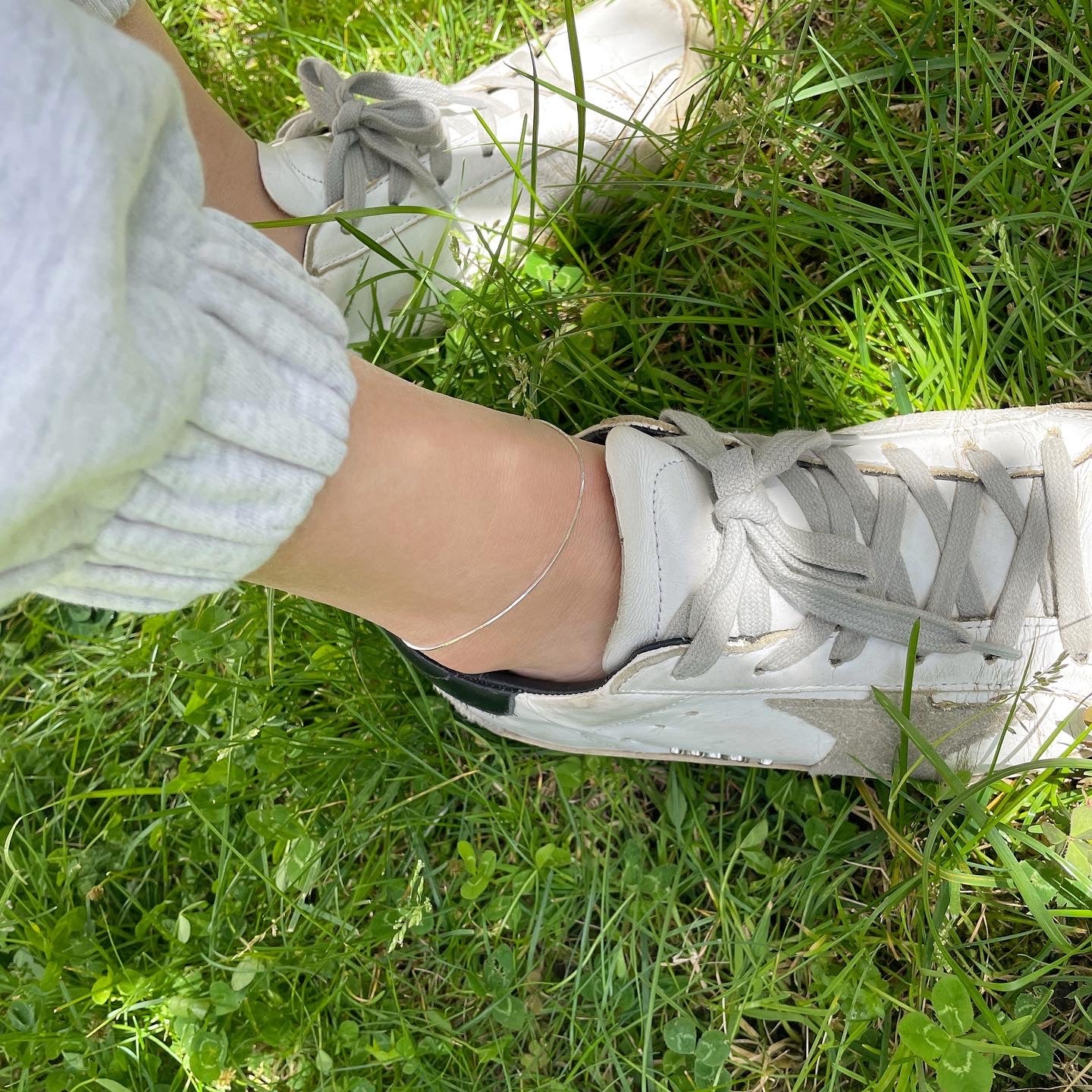 Snake silk chain anklet