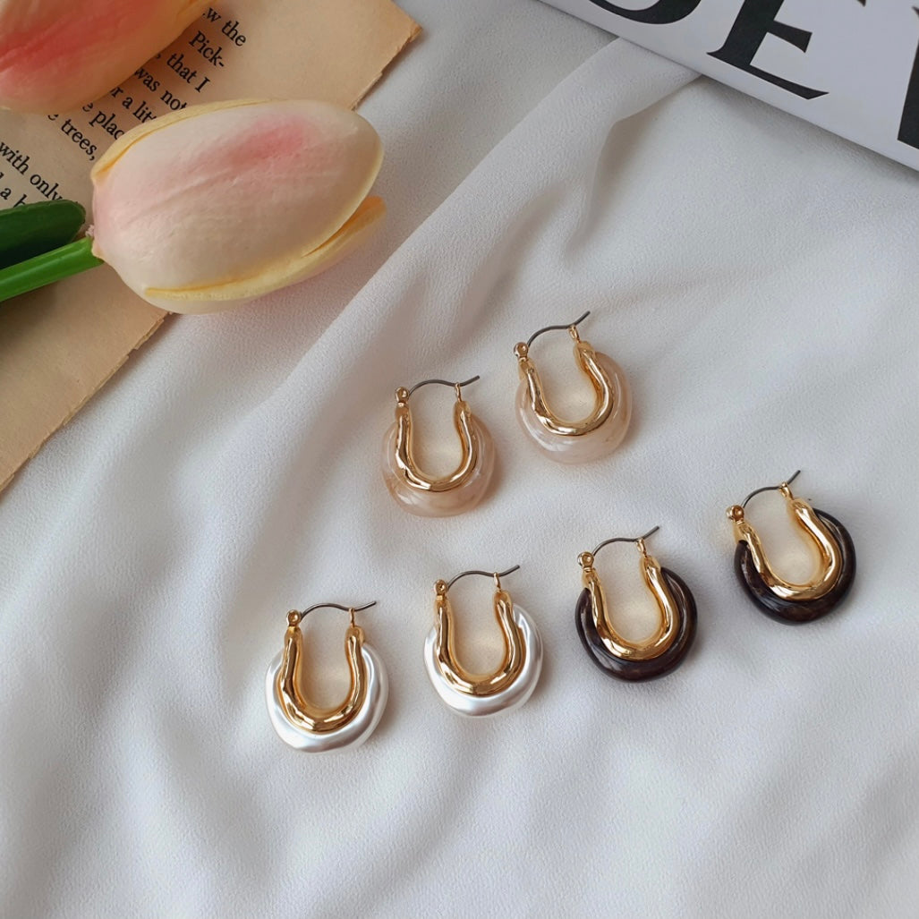 Pumpkin donut earrings