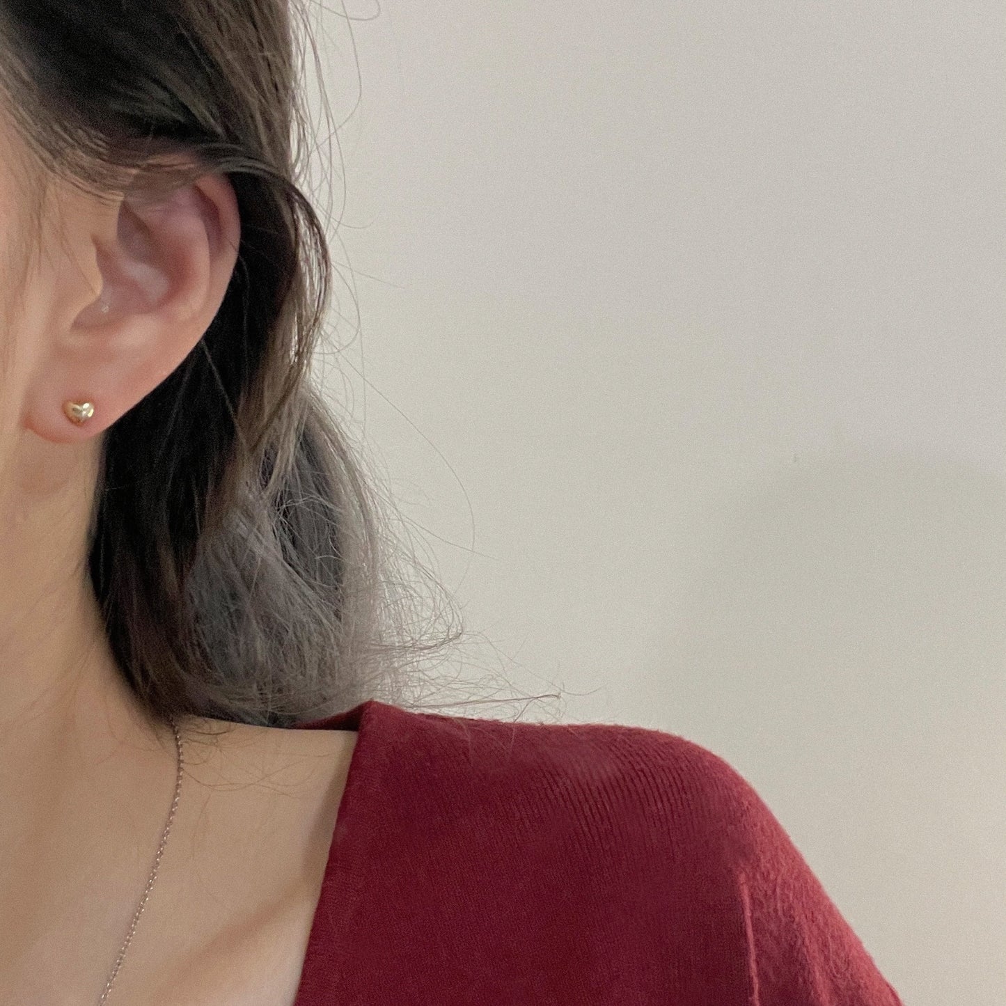 Charm heart earrings