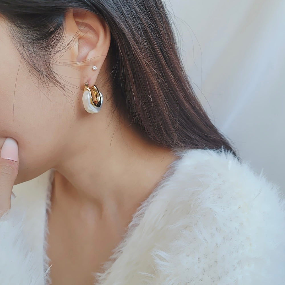 Pumpkin donut earrings