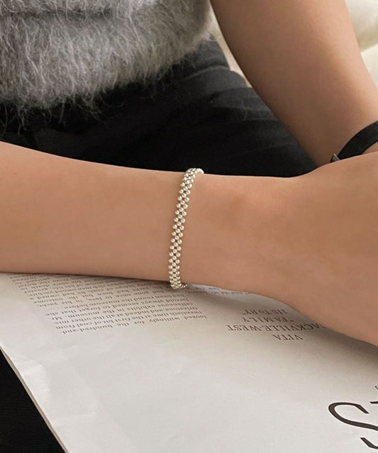 925 Silver ball bracelet