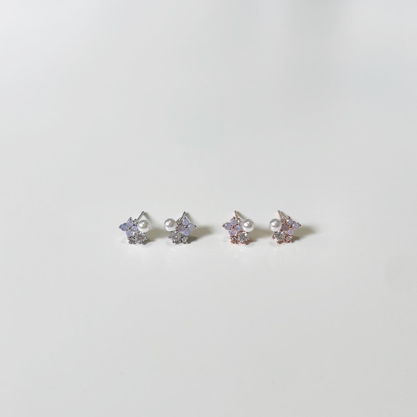 Poem stud earrings
