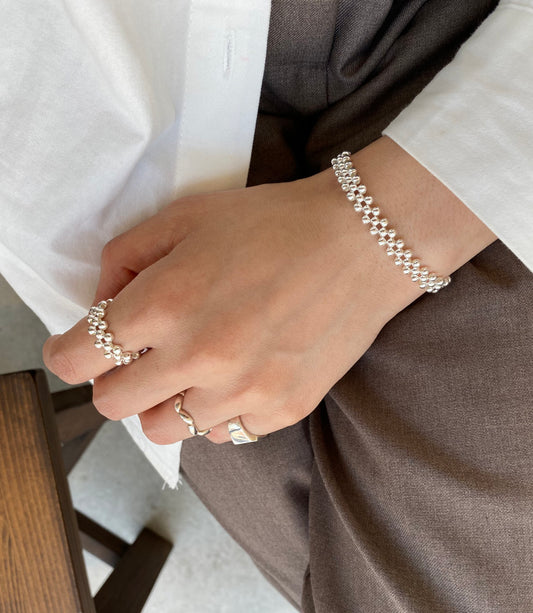 925 Silver ball bracelet