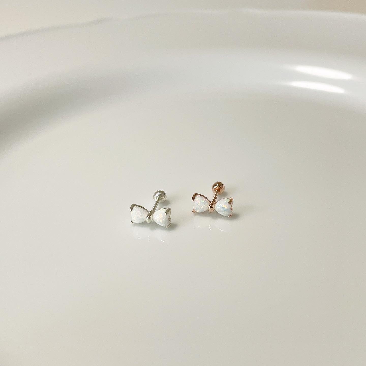 Opal ribbon piercing