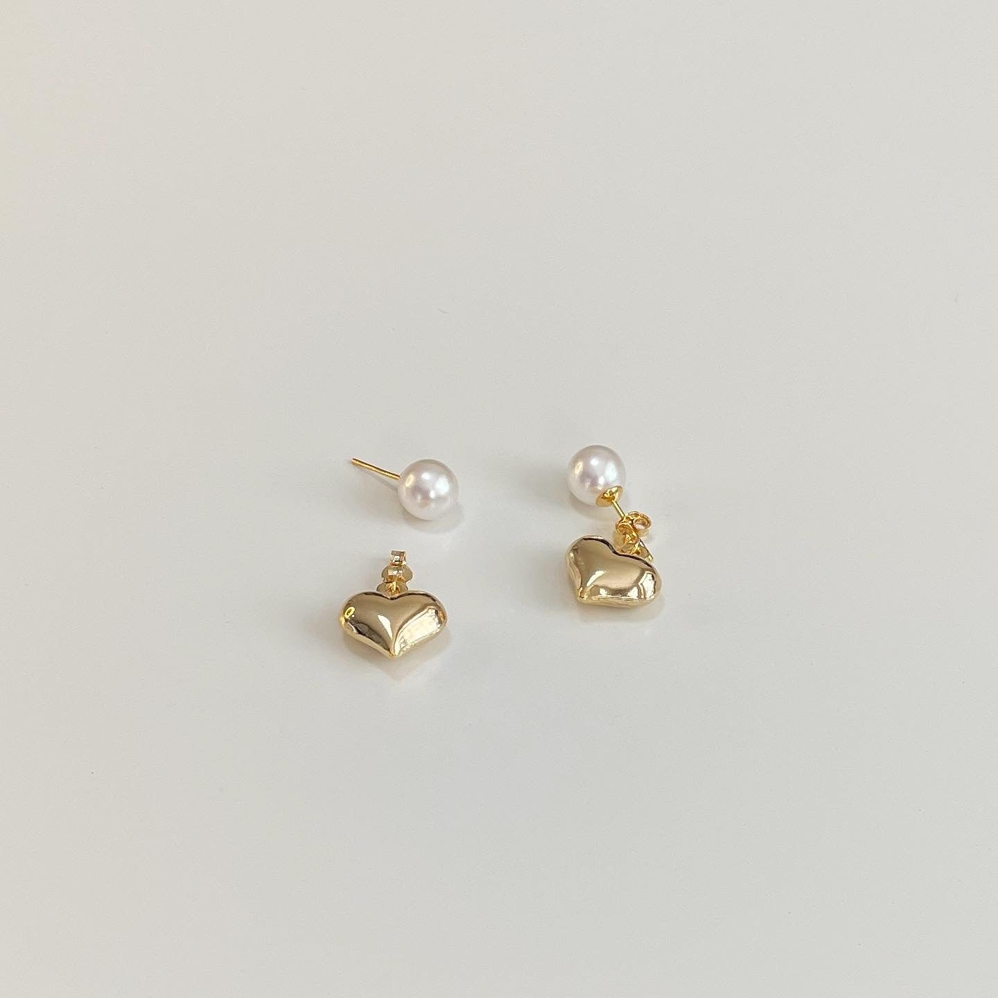 Balloon heart earrings