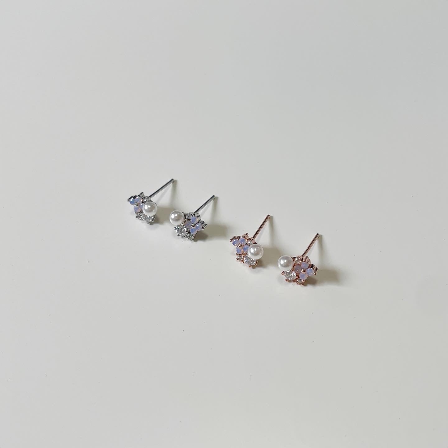 Poem stud earrings