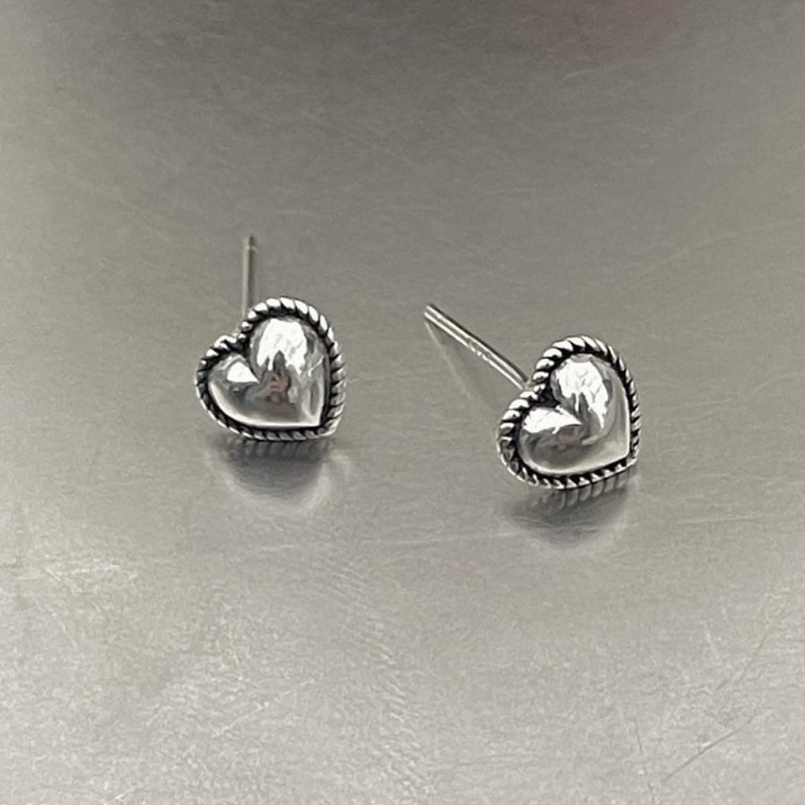 Vintage heart earrings