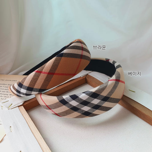 Modern check headband