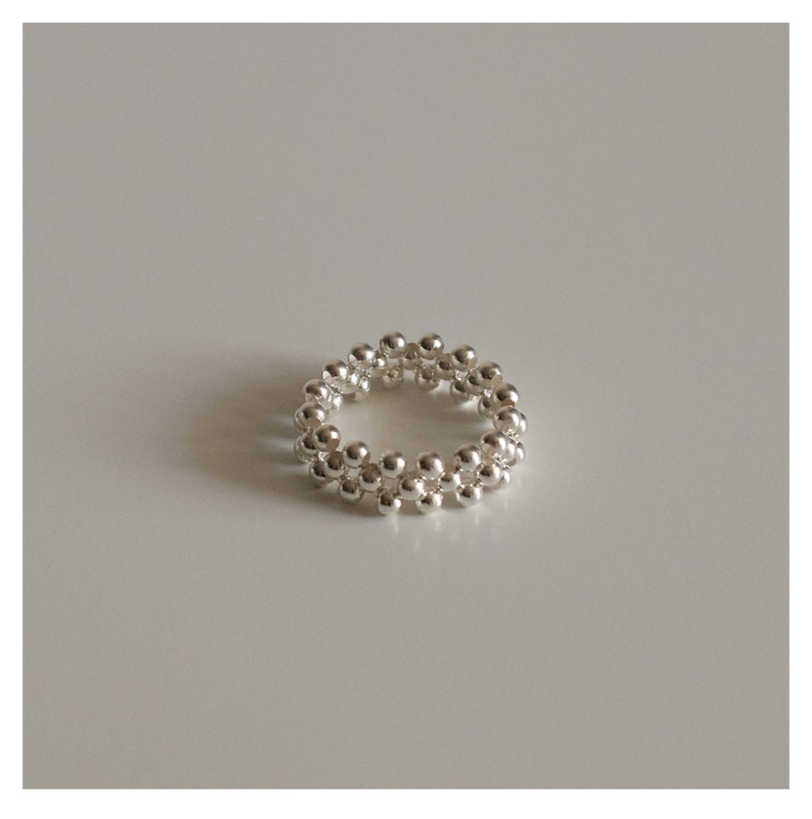 925 Silver ball ring